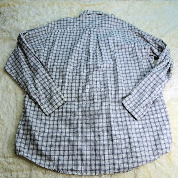 Nautica Blue/Tan L/S Button Down Shirt X-Large - Picture 2 of 6